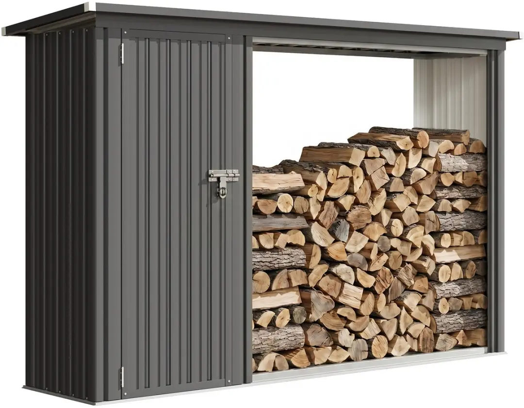 Outsunny Shed Houtopslag 235L