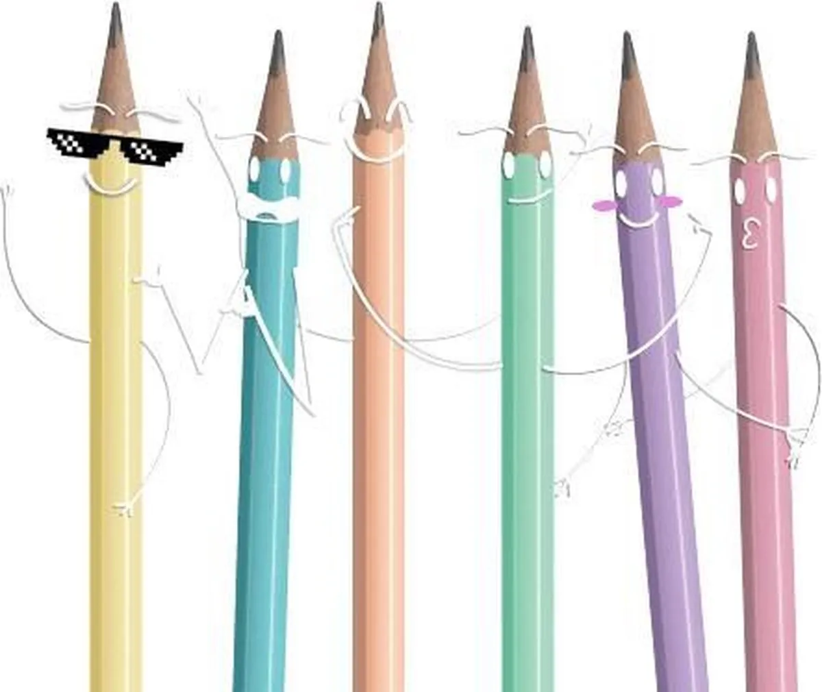 STABILO Swano Pastel Grafietpotloden - 6 Stuks