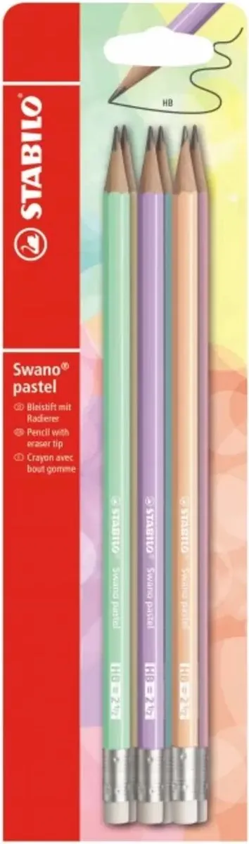 STABILO Swano Pastel Grafietpotloden - 6 Stuks