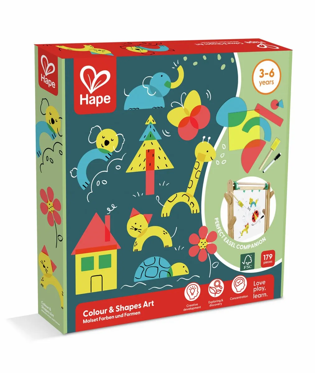 Hape Kleur & Vormen Kunst - 177 Stuks