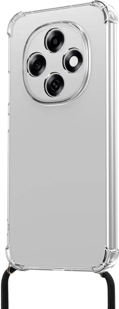 Selected Transparant Hoesje met Koord voor Oppo A6 Pro 5G - TPU Schokbestendig