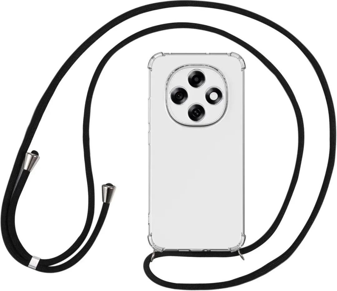 Selected Transparant Hoesje met Koord voor Oppo A6 Pro 5G - TPU Schokbestendig