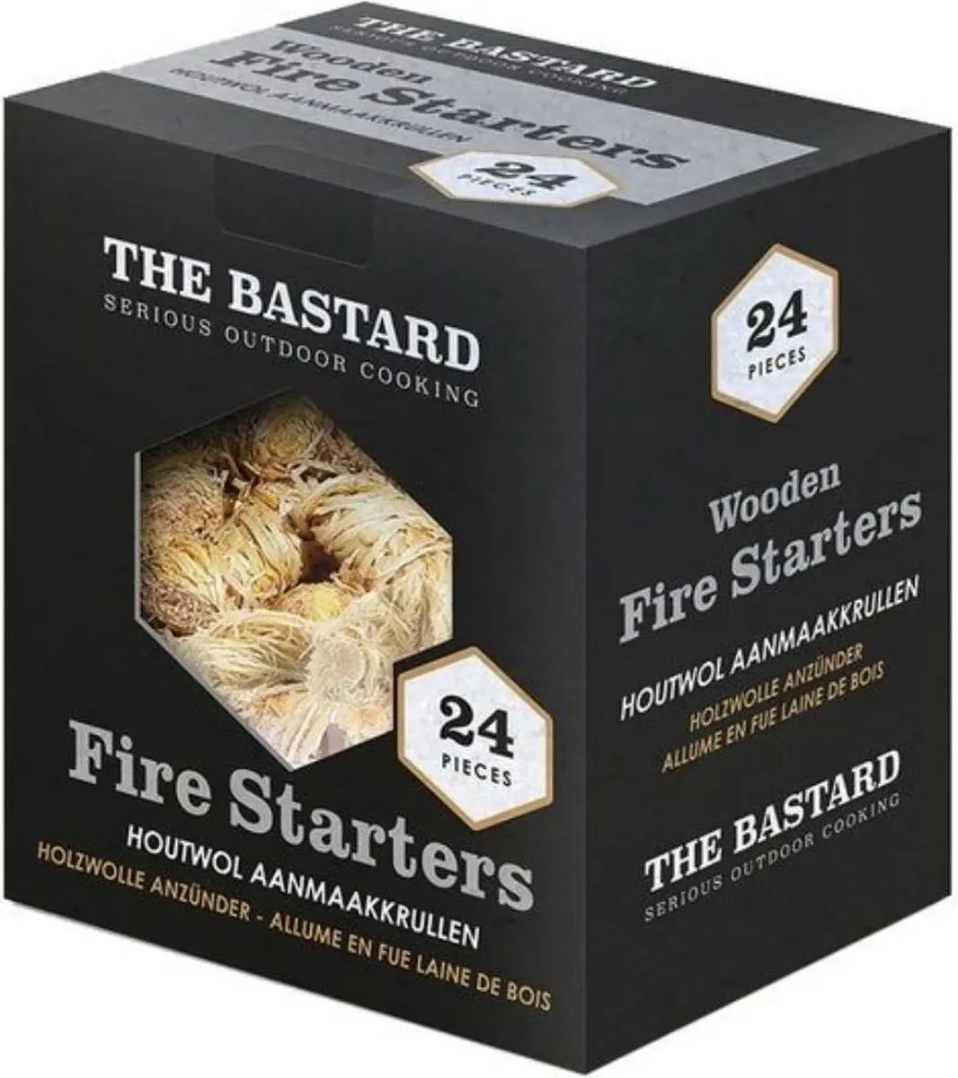 The Bastard Wooden Fire Starters 24 Stuks