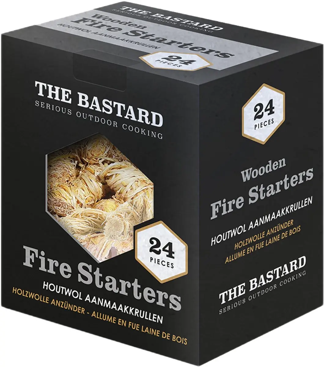 The Bastard Wooden Fire Starters 24 Stuks