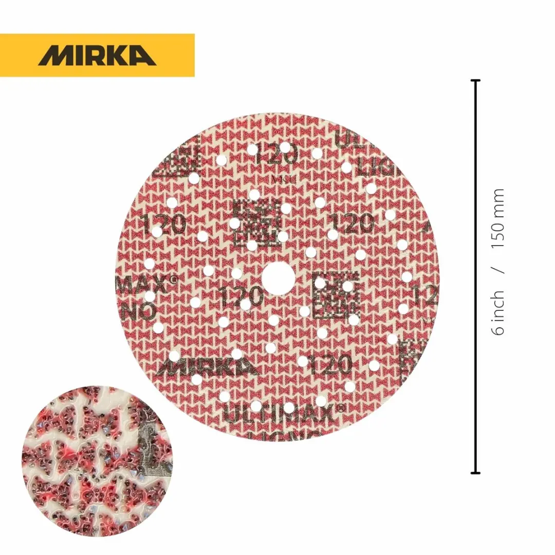 Mirka Ultimax Ligno Klittenbandschijven Ø150mm - 40 Stuks