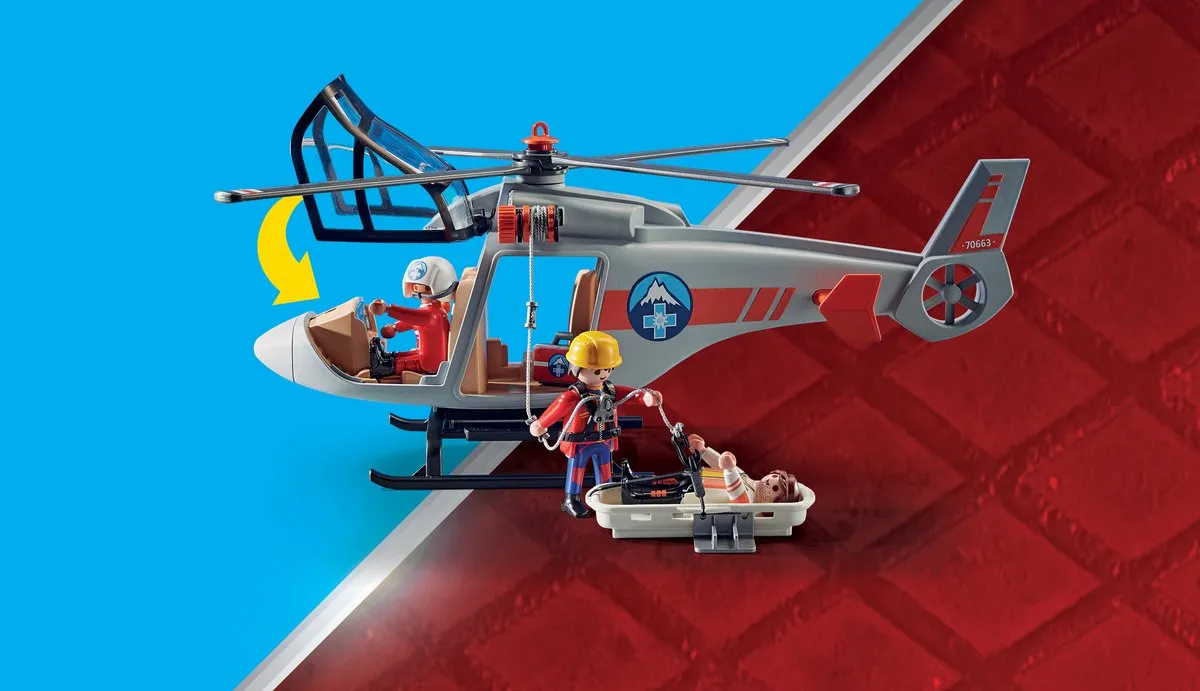 Playmobil City Action Canyon Airlift Operation 70663 - Blauw