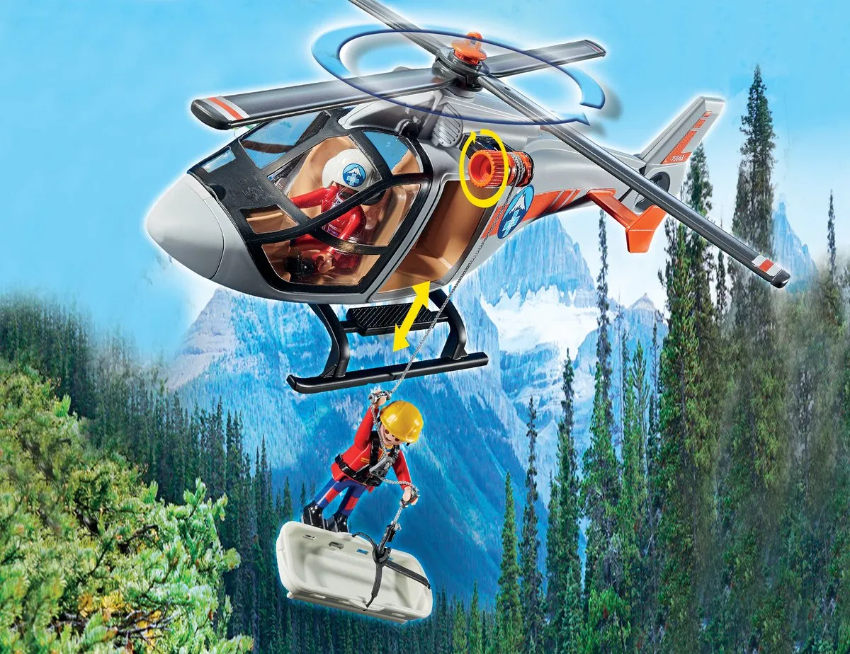 Playmobil City Action Canyon Airlift Operation 70663 - Blauw