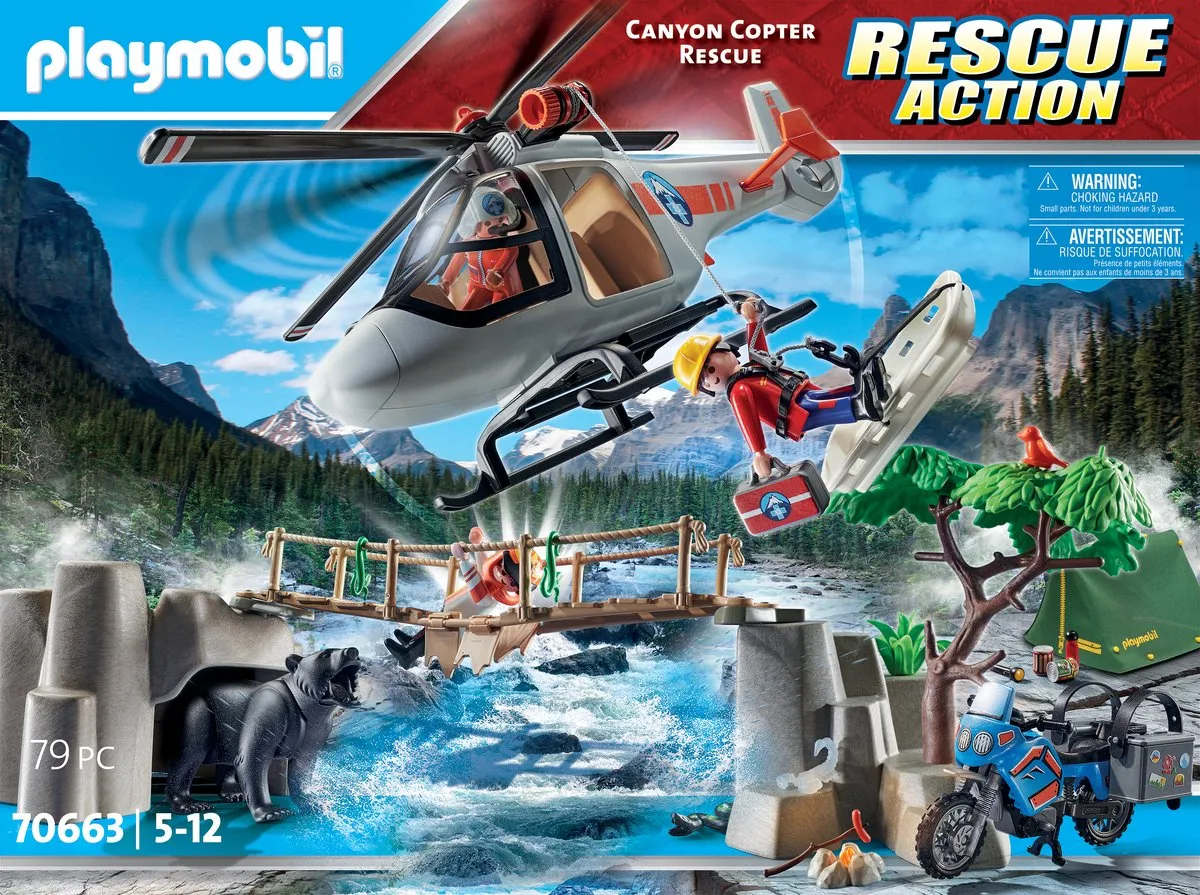 Playmobil City Action Canyon Airlift Operation 70663