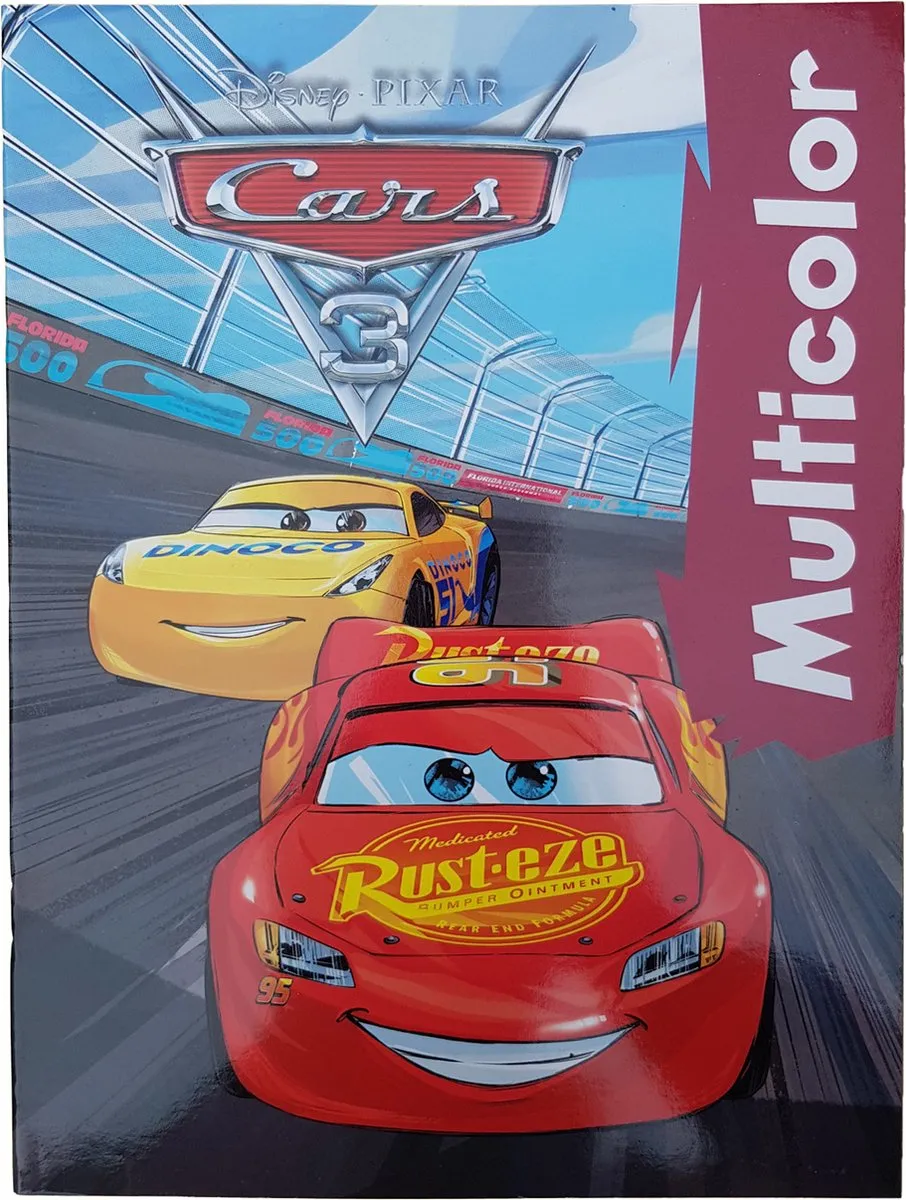 Disney Cars Kleurboek Lightning McQueen vs. Cruz Ramirez
