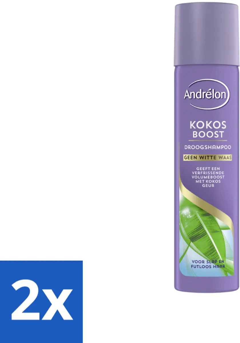 2 x Andrélon Droogshampoo Kokos Boost 245 ml