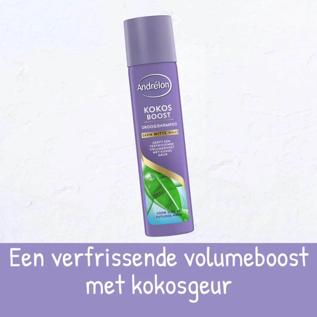 Andrélon Droogshampoo Kokos Boost 245ml - 2 Stuks