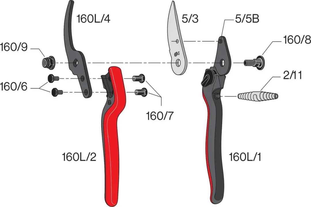 Felco 160 L Snoeischaar - Max. 25mm - 220mm