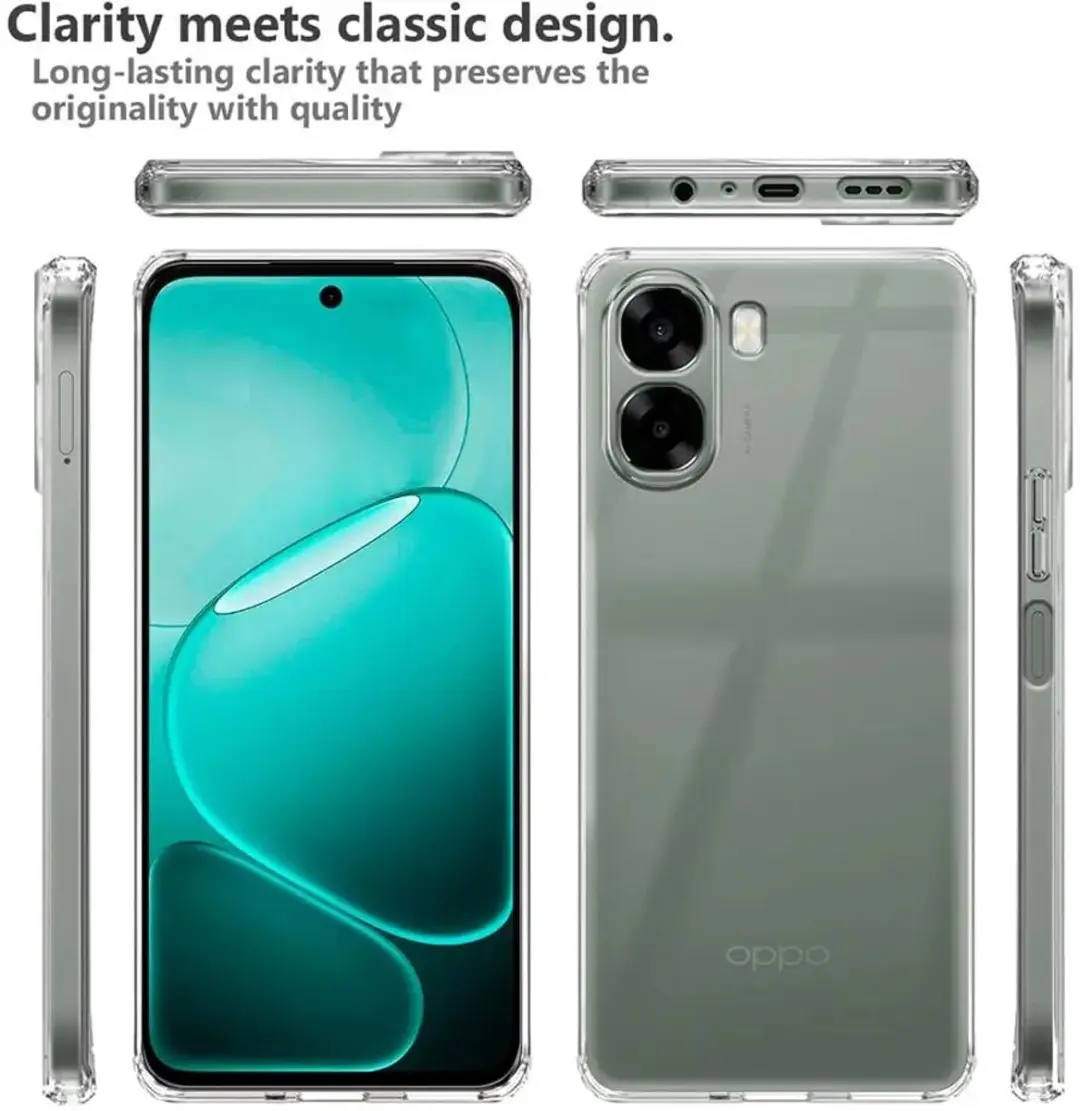 Selected Transparant TPU Hoesje Oppo A6x - Ultra Dun - afbeelding 6 van 6