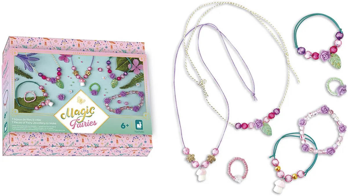 Janod Magic Fairies Knutselpakket 7 Feeënjuwelen - Multicolor
