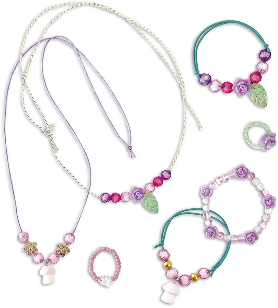 Janod Magic Fairies Knutselpakket 7 Feeënjuwelen - Multicolor