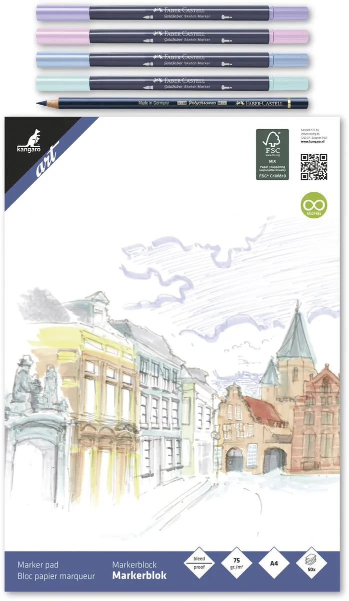 Faber-Castell Workshoppakket DOC-WS-PAK-SP7 Alcoholmarkers - 6 Stuks