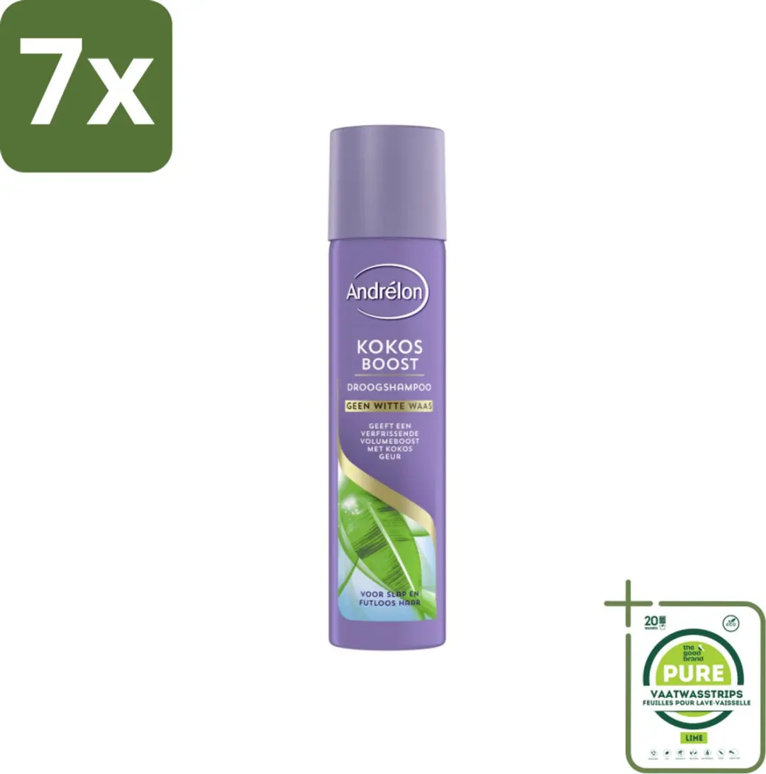 7 x Andrélon Droogshampoo Kokos Boost 245 ml