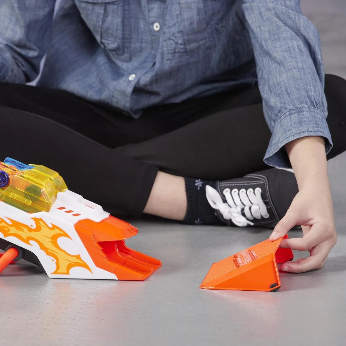 Nerf Nitro Doubleclutch Inferno - Oranje