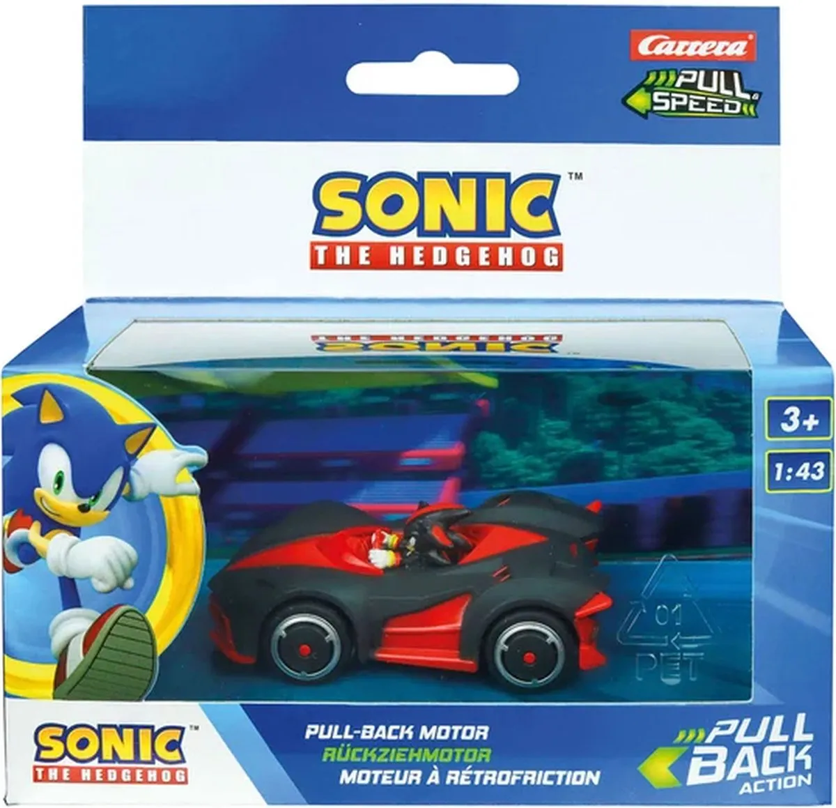 Carrera Sonic the Hedgehog Shadow Dark Reaper Speelgoedauto 1:43 - Multi
