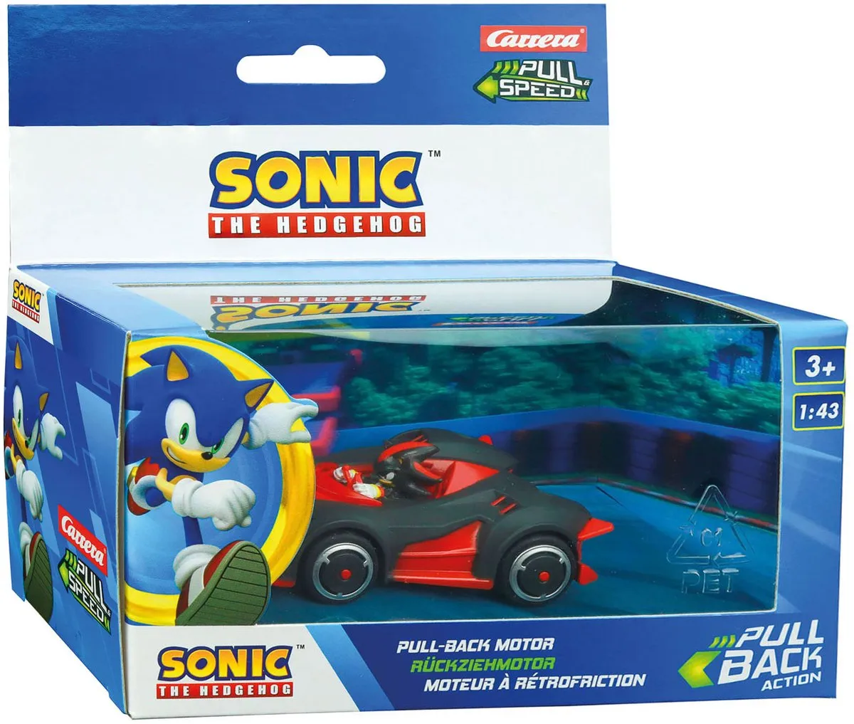 Carrera Sonic the Hedgehog Shadow Dark Reaper Speelgoedauto 1:43 - Multi