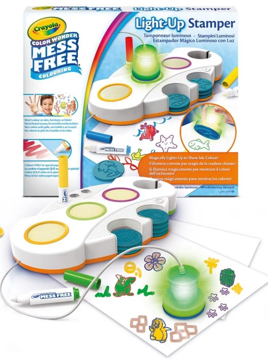Crayola Color Wonder Lichtgevende Stempels Hobbypakket - 6 Stuks