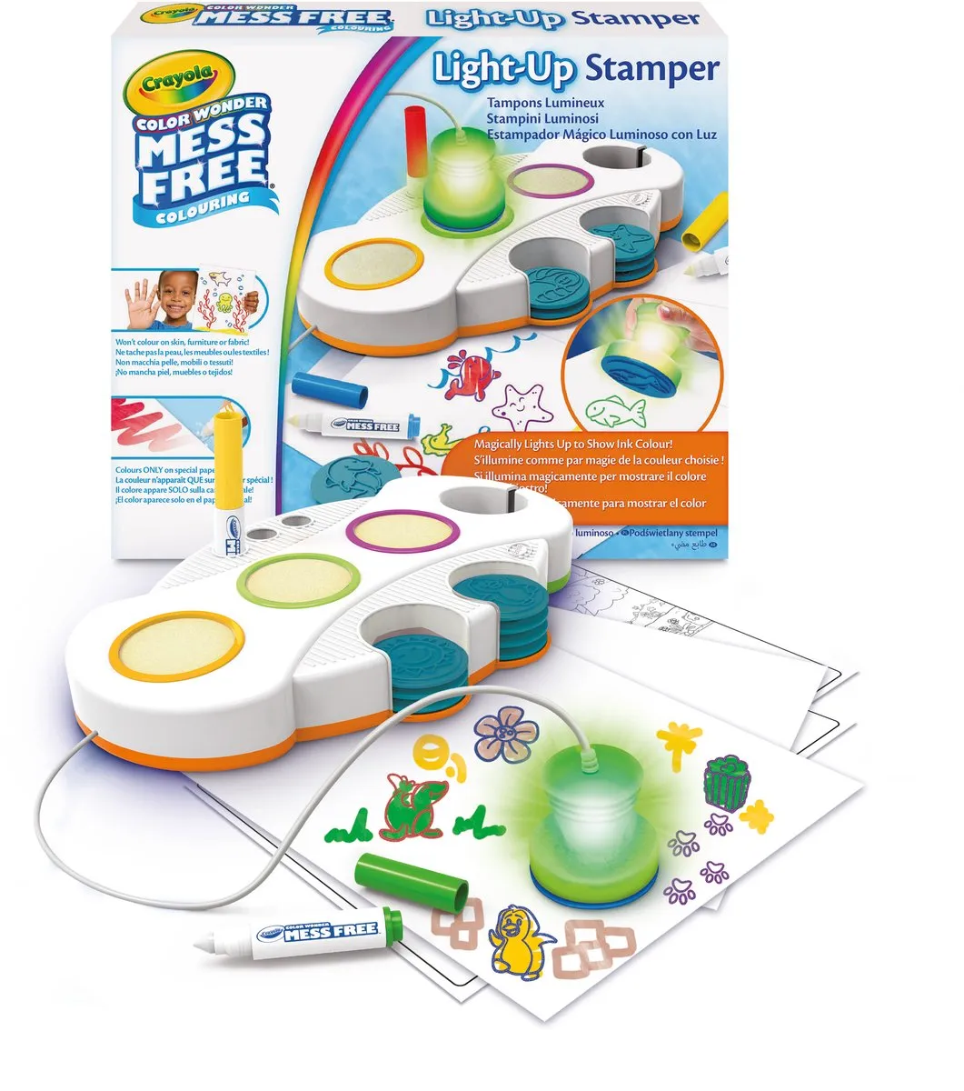 Crayola Color Wonder Lichtgevende Stempels Hobbypakket - 6 Stuks