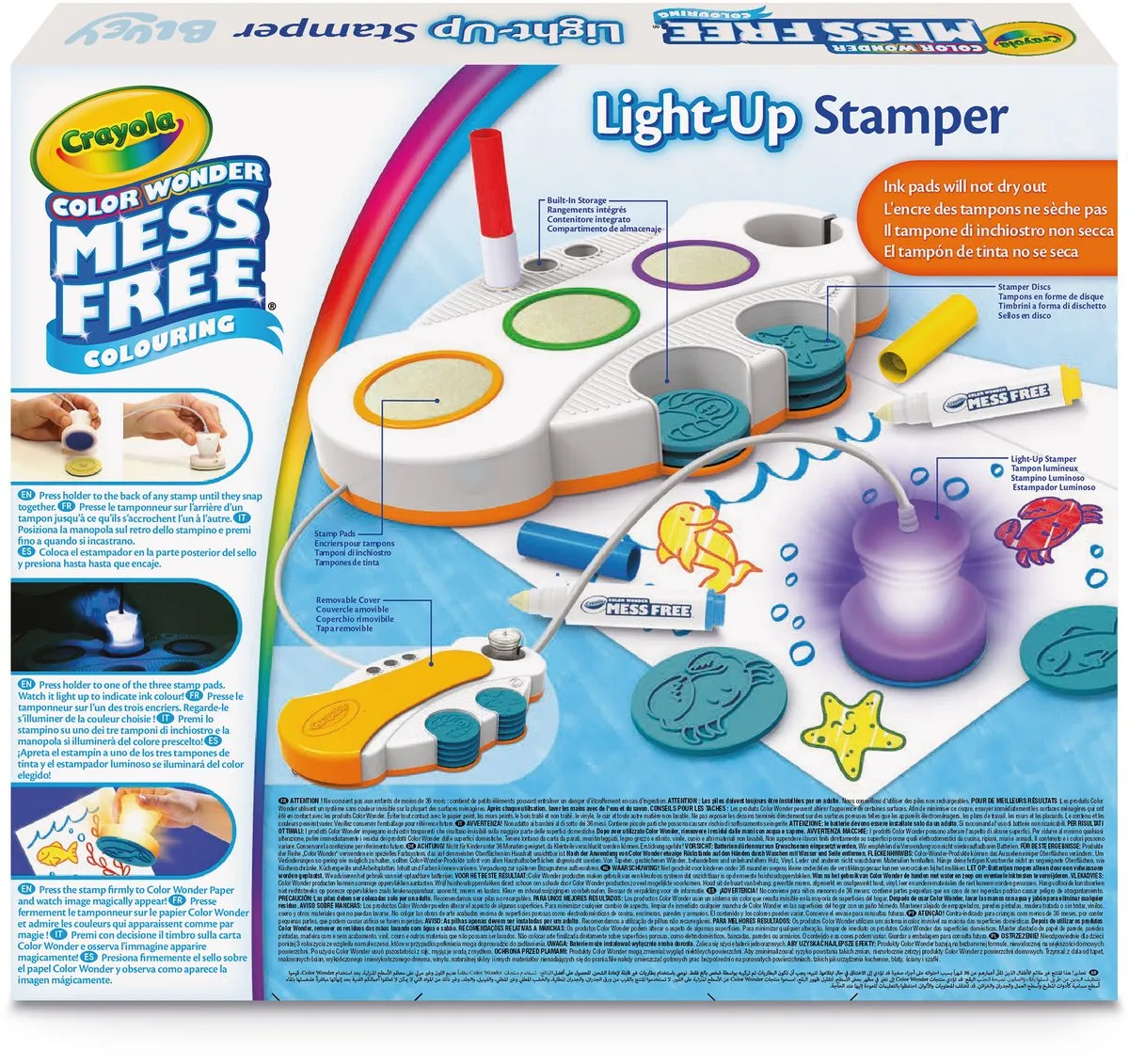 Crayola Color Wonder Lichtgevende Stempels Hobbypakket - 6 Stuks