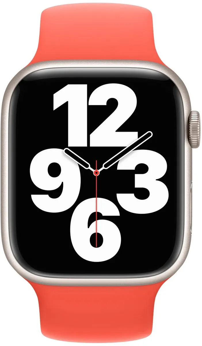 Apple Siliconen Solobandje Nectarine - 38/40/41/42mm - Maat 4