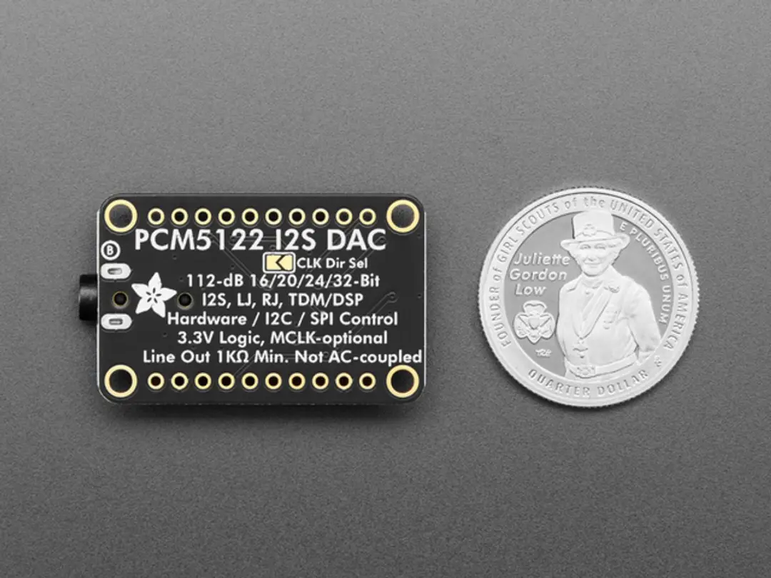 Adafruit PCM5122 I2S DAC - Stereo Line-Level Output 3,5mm
