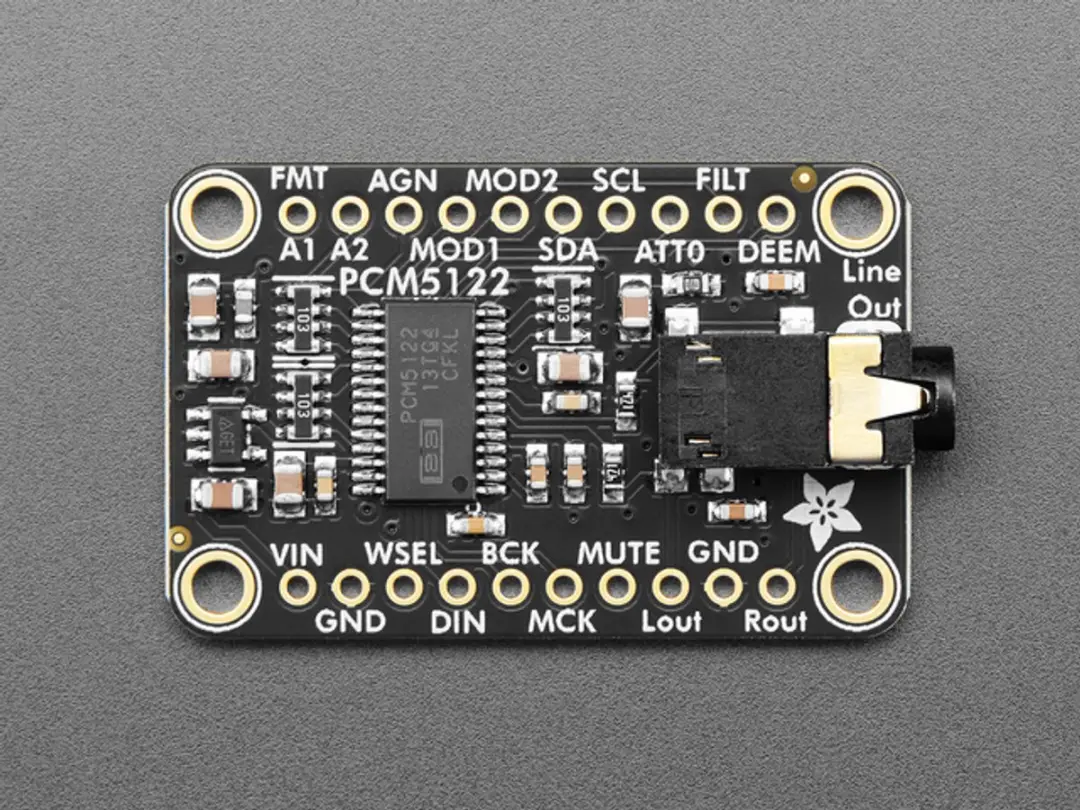 Adafruit PCM5122 I2S DAC - Stereo Line-Level Output 3,5mm