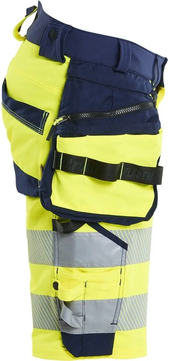 Blåkläder Arbeit Shorts 11201648 High Vis - 60 - Geel/Zwart - afbeelding 5 van 6
