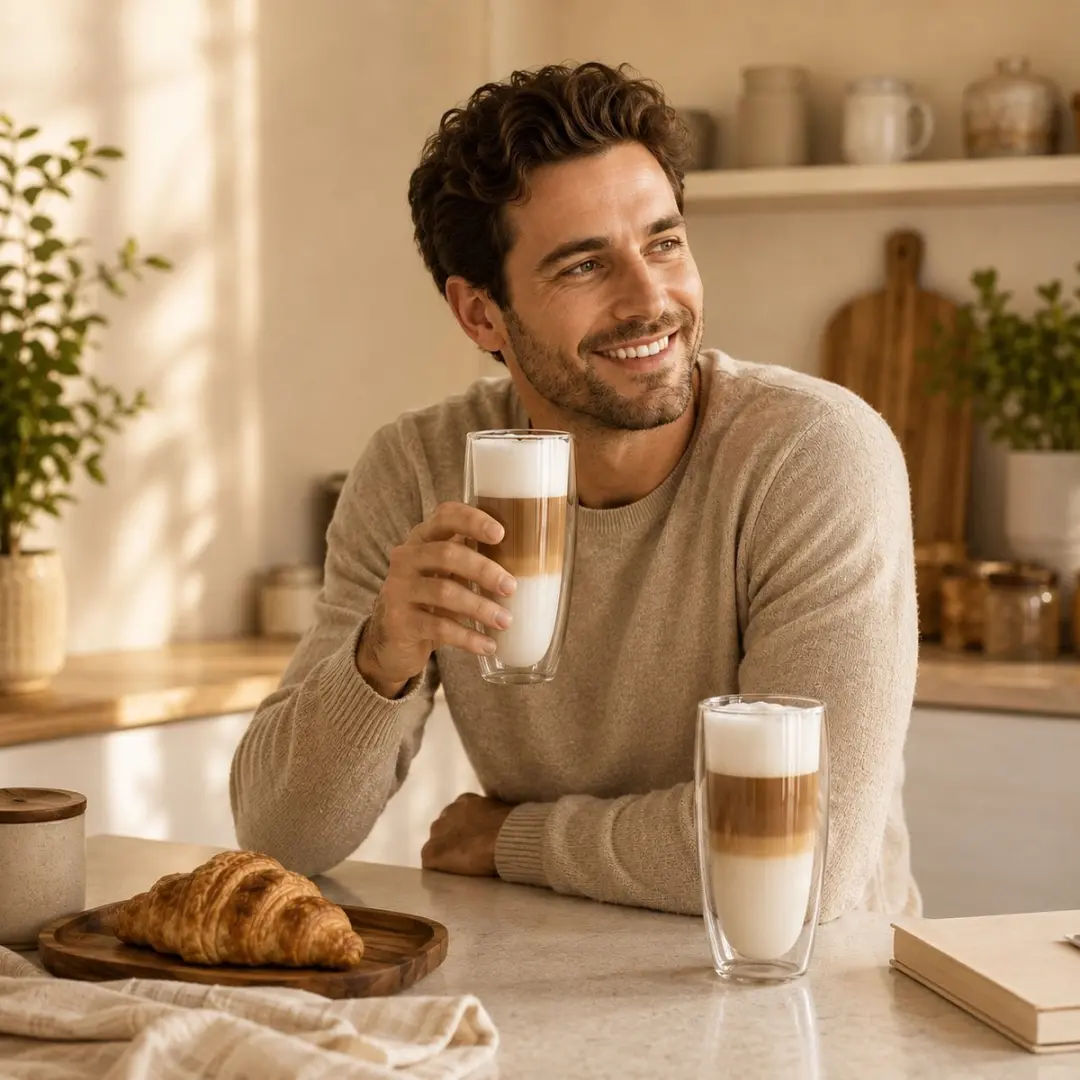 SilverCrest Dubbelwandige Latte Macchiato Glazen 2 Stuks - 455ml