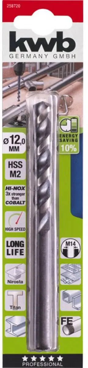 KWB Metaal-spiraalboor 12mm - 151mm - afbeelding 3 van 5