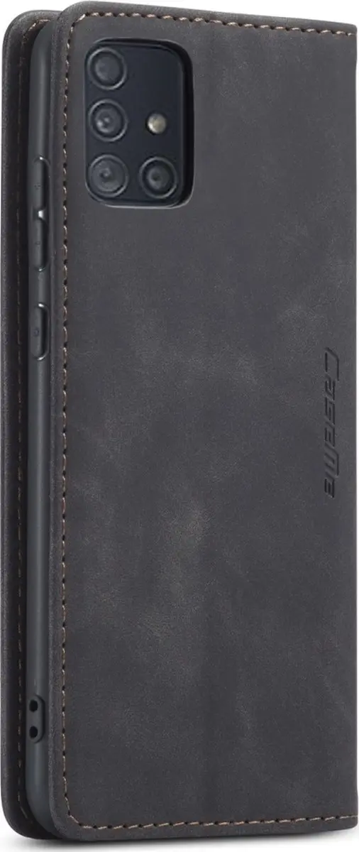 Caseme 013 Bookcase Portemonnee Telefoonhoesje - Samsung Galaxy A51 - 2 Pasjes - Zwart