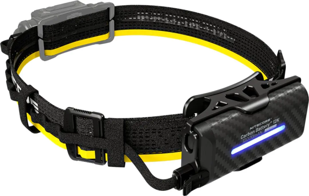 Nitecore Carbon Battery 12K Hoofdlamp - 12000mAh 30W - Zwart