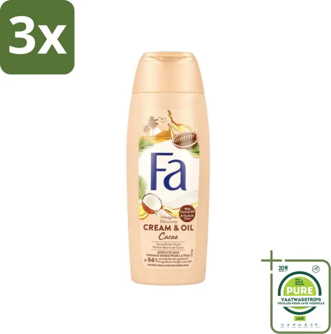 Fa Douchecrème Kokosnuss Kakaoboter 750ml