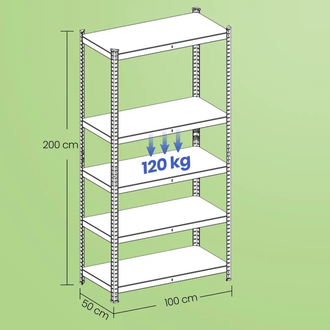 Songmics Stellingkast Grijs - Industrieel - afbeelding 5 van 5