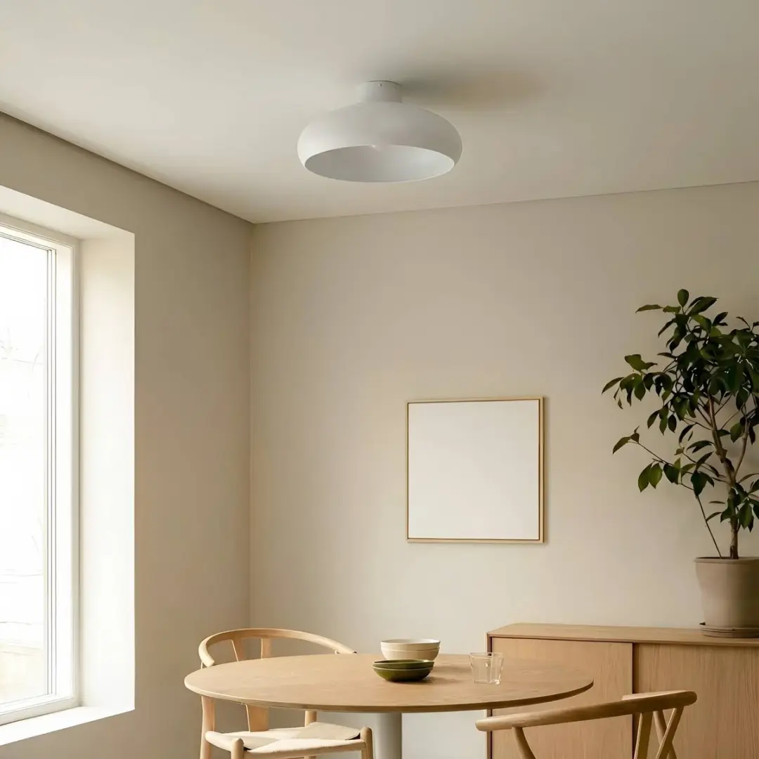 Lindby Plafondlamp 1 Licht E27 Beige - Ø45cm