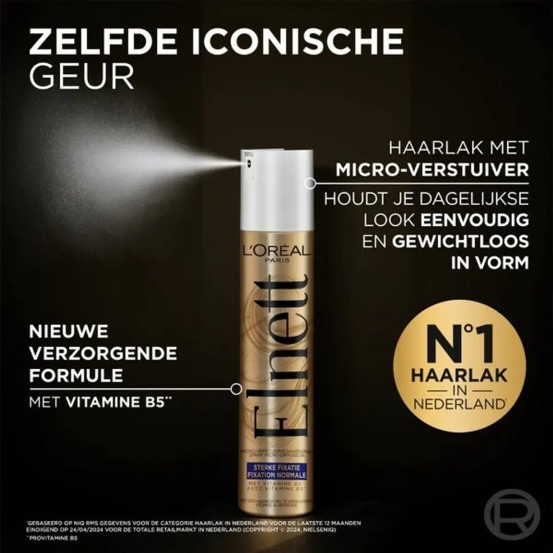L'Oréal Elnett Satin Haarlak Sterke Fixatie 300 ml - Voordeelverpakking - 2 stuks - Haarspray - Haarspray fixatie