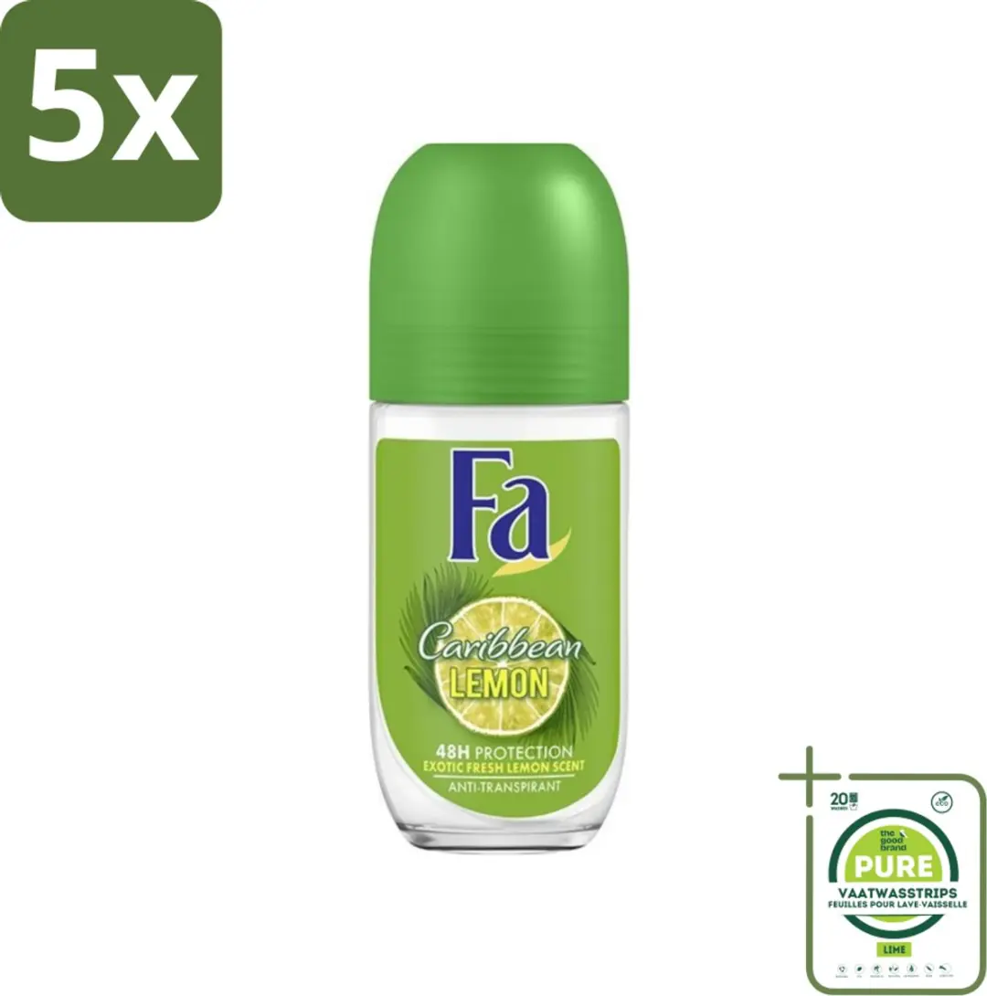 Fa Deodorant Roller Caribbean Lemon 250ml
