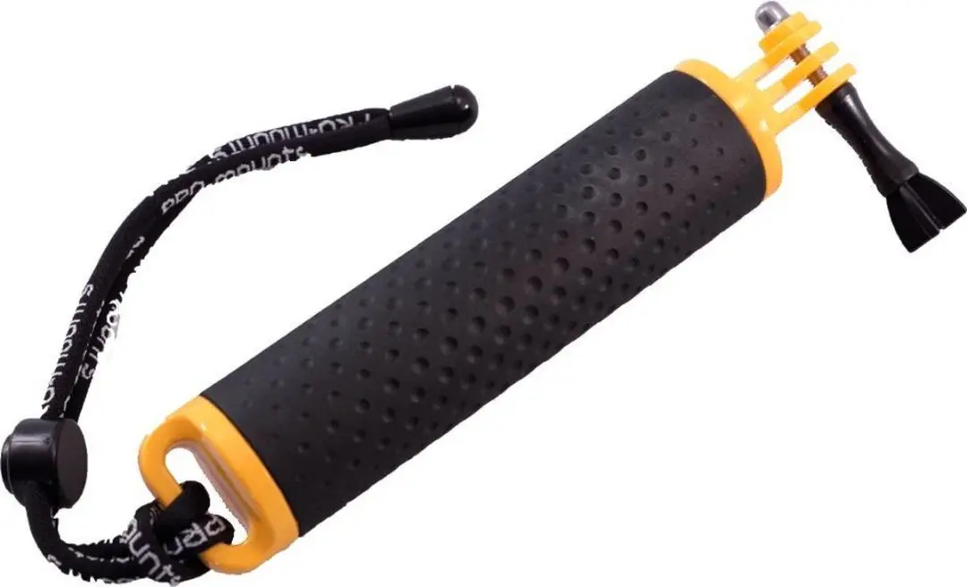 PRO-MOUNTS AquaGrip Actioncamhouder - 5 Inch - Geel/Zwart