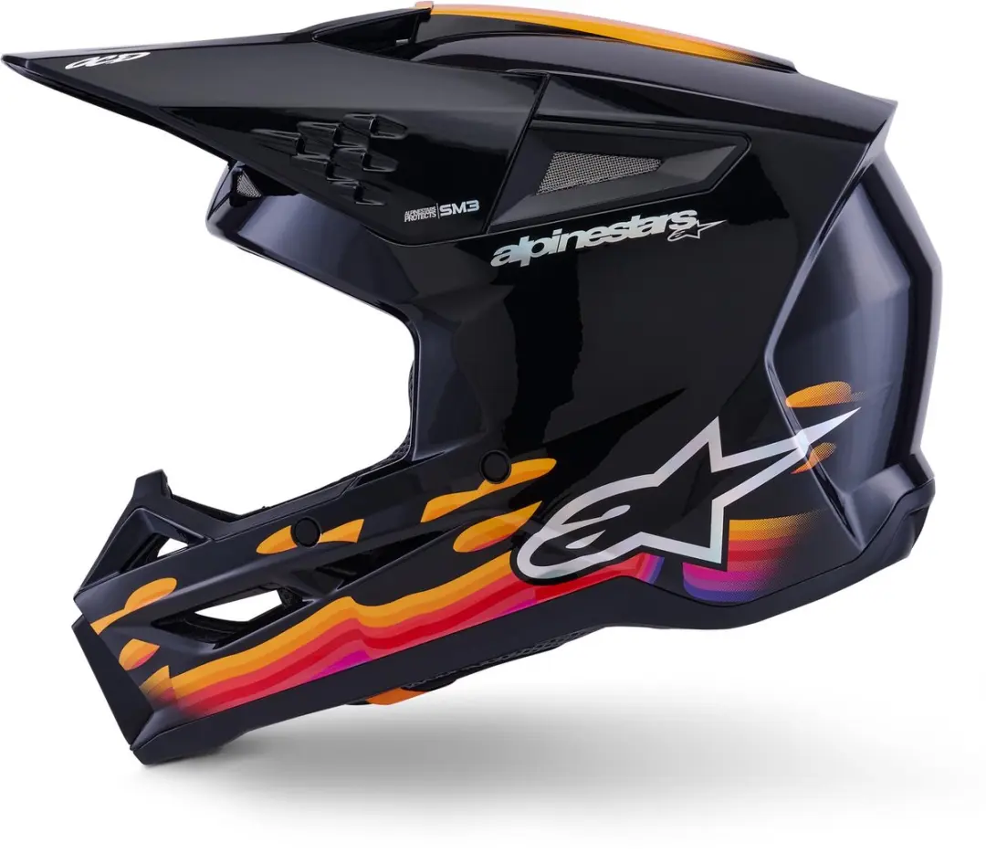 Alpinestars S-M3 Force Zwart Crosshelm - Helm