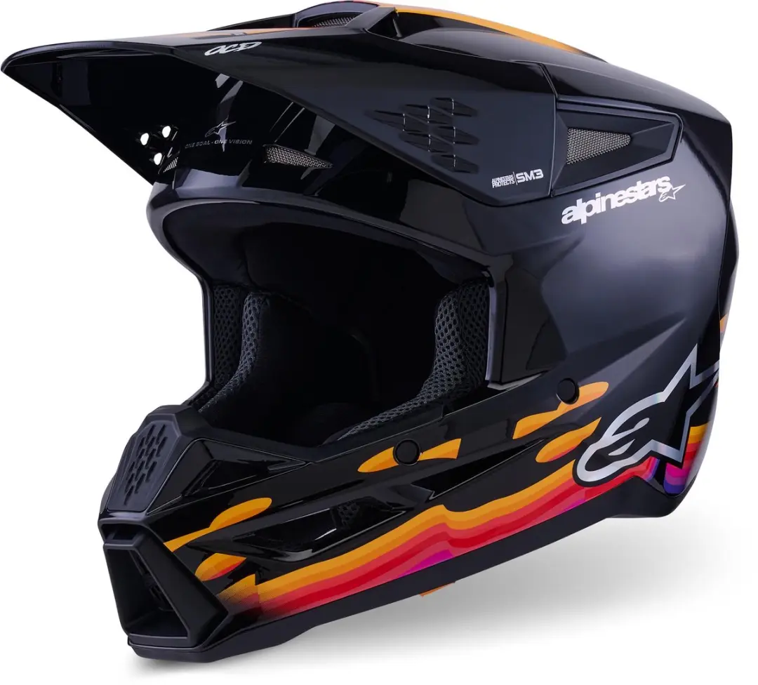 Alpinestars S-M3 Force Zwart Crosshelm