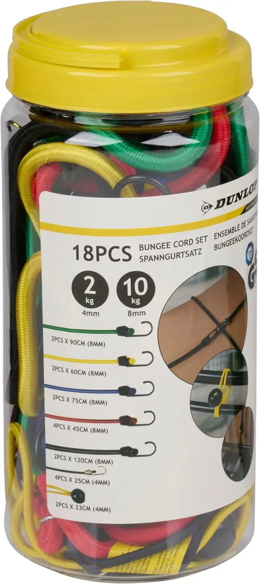 Dunlop Luggage Strap Set 18 Stuks