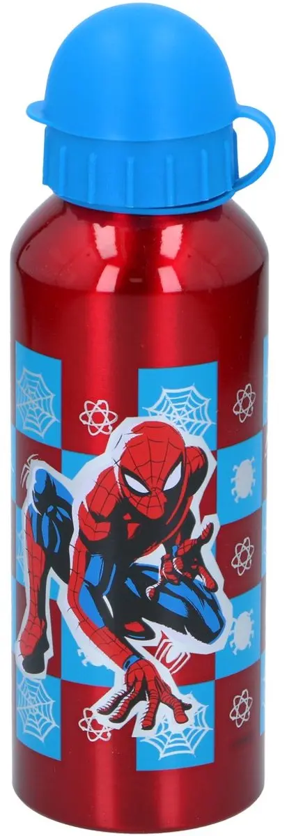 Marvel Spiderman Arachnid Grid Fles 530ml - Rood