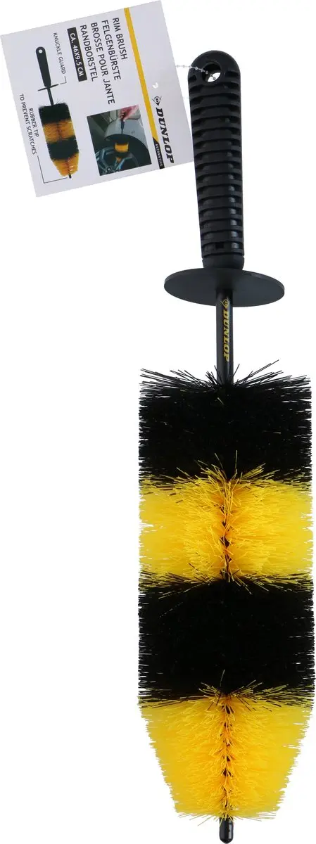 Dunlop Velgenborstel 46x9,5cm - Zwart/Geel