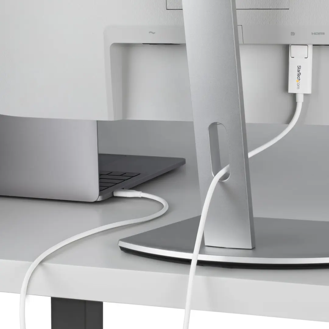 Startech CDP2DP2MBW USB-C naar DisplayPort Kabel 2m - 4K 60Hz - Wit