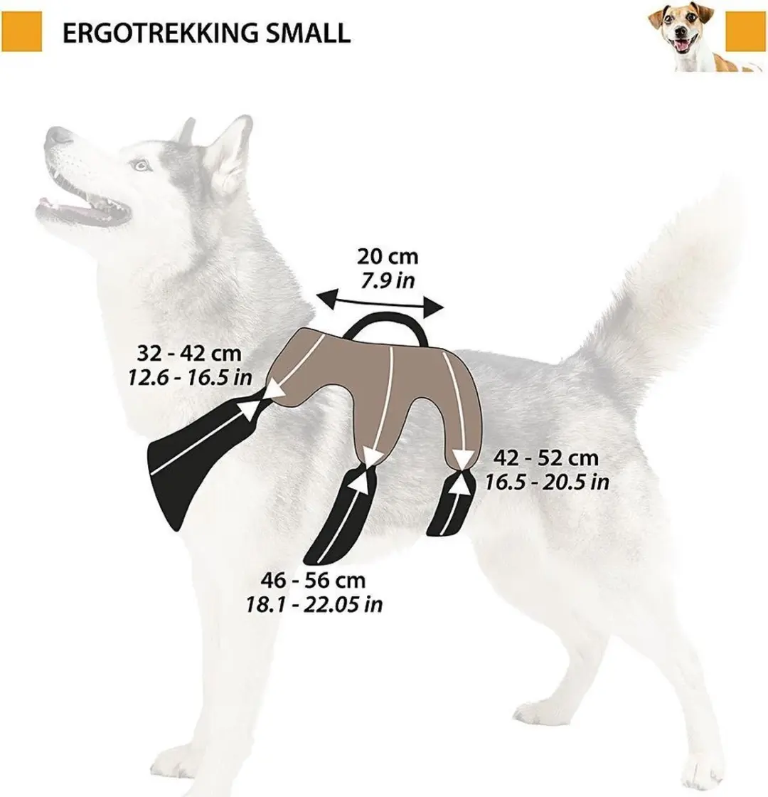 Ferplast Ergocomfort Hondentuigje 80cm - Zwart