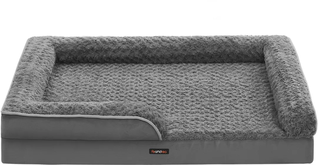 Songmics Orthopedisch Hondenbed Traagschuim Leigrijs