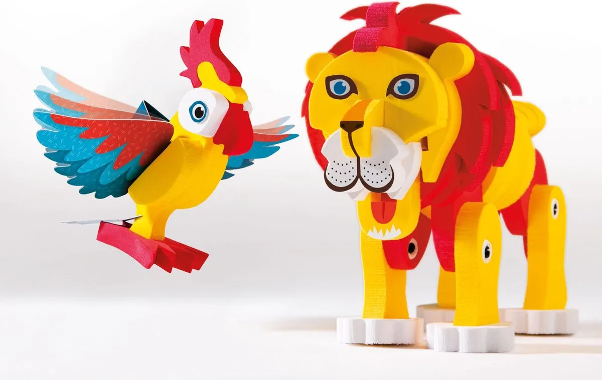 Clementoni Play Creative Maak Je Eigen Dieren Hobbypakket - Multi Kleur - afbeelding 2 van 6
